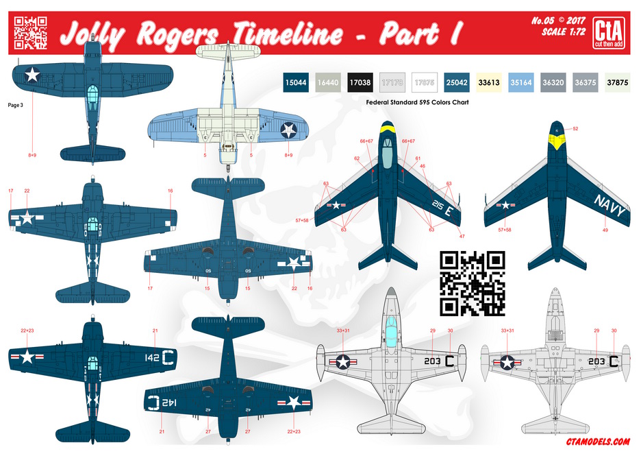 CTA 1/72  Jolly Rogers Timeline - Part One
