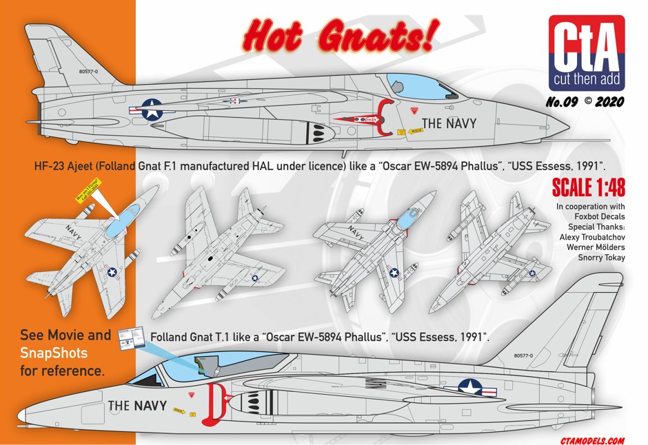 CTA 1/48 "Hot Gnats!" decal