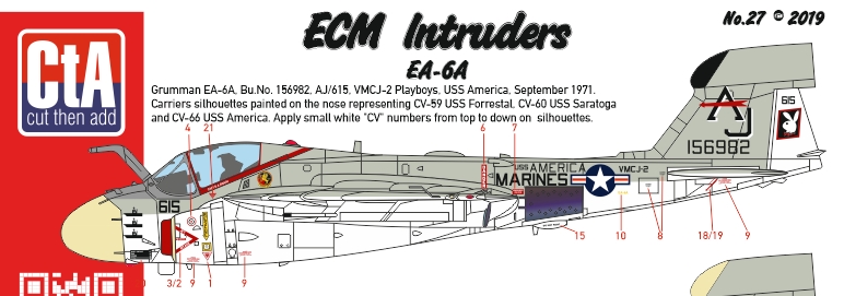 CTA-027 1/72 "ECM Intruders" EA-6A