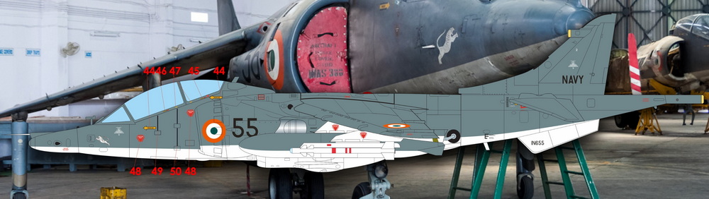 CTA-036	1/48 Harriers - 1st Generations & Two Seater (UK, Thailand, India, USA, Spain - 6 Markings)