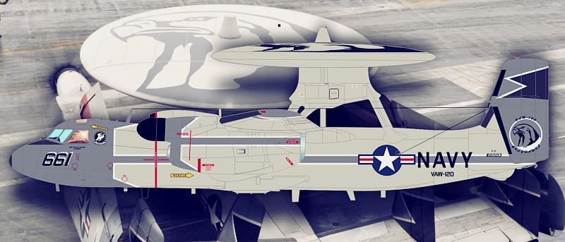 VAW-120 of CTA-080 1/48 E-2 Hawkeye Decal