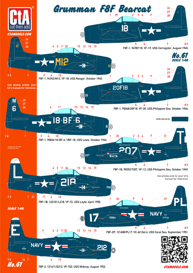 CTA-061 1/48 Grumman F8F Bearcat